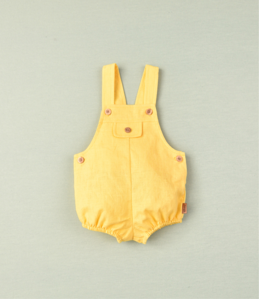 Pantalón ranita ramio bebé niño amarillo COCOTE