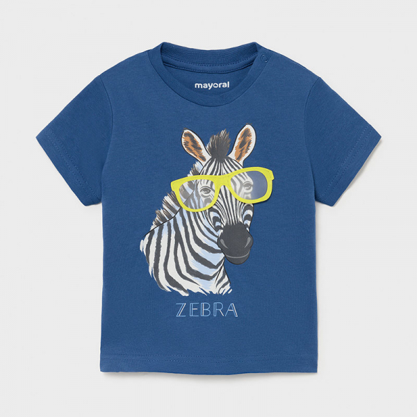 Camiseta manga corta bebé niño "zebra" ultramar MAYORAL