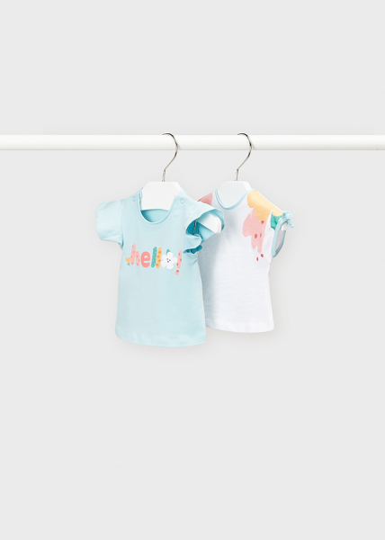 Camiseta manga corta flores bebé niña agua MAYORAL