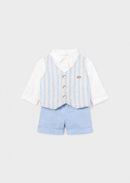 Conjunto pantalón corto y chaleco para bebé MAYORAL ref. 1220-061 niagara