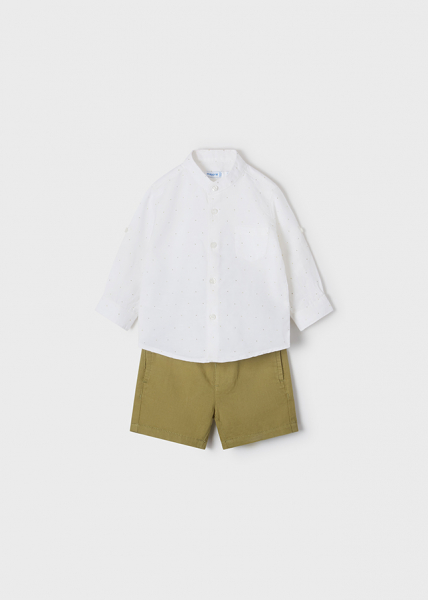 Conjunto bermuda y camisa manga larga niño laurel MAYORAL ref. 1231-018