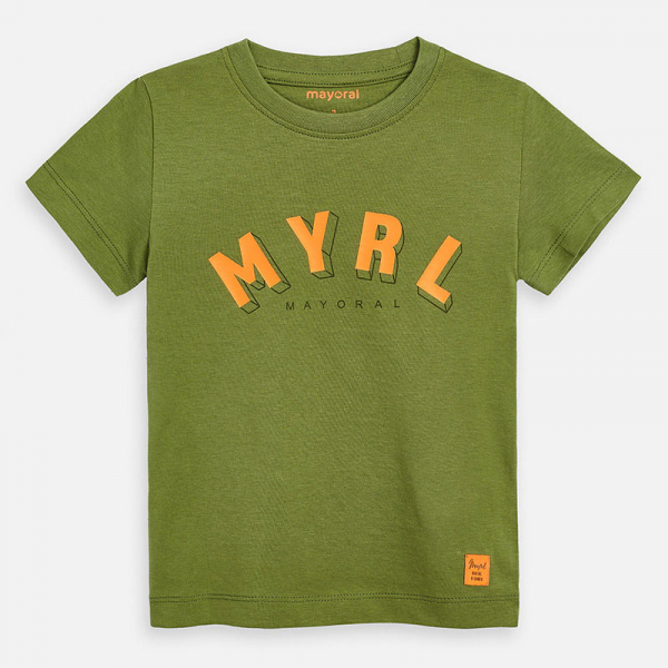 Camiseta manga corta logo básica niño selva MAYORAL