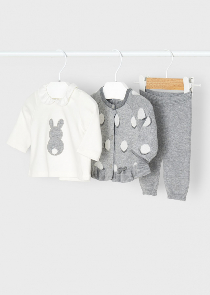 Conjunto leggings tricot con rebeca para bebé MAYORAL ref. 2703-091 fog vig