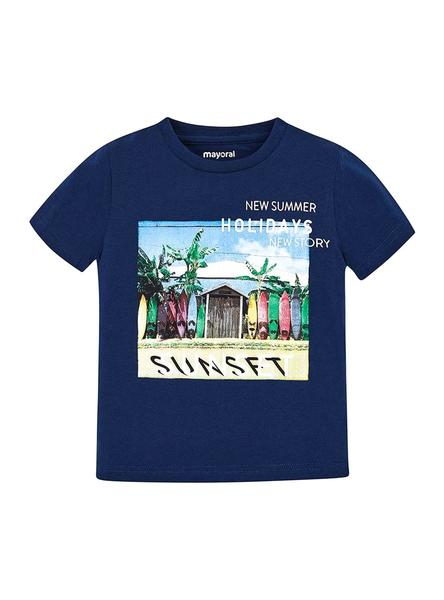 Camiseta manga corta niño sunset steel blue MAYORAL