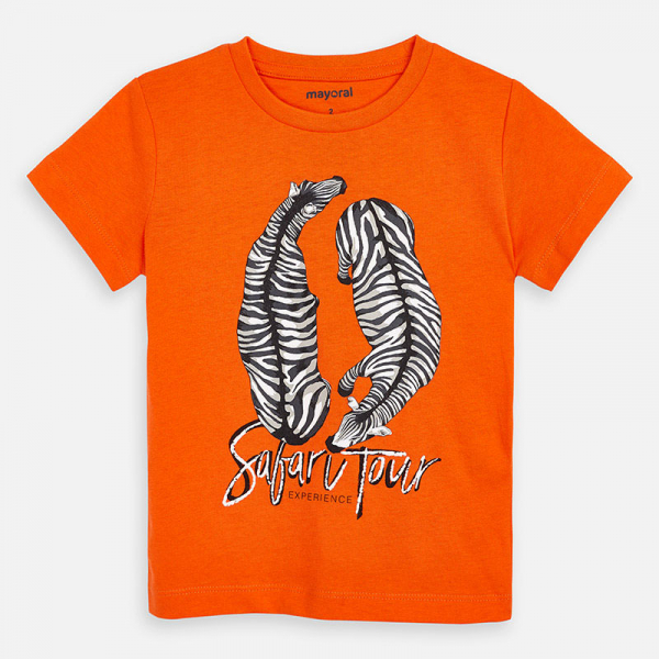Camiseta manga corta niño safari tour carrot MAYORAL