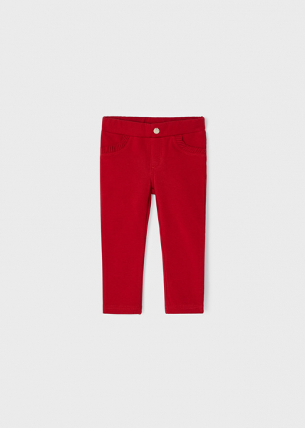 Pantalón felpa básico bolsillos niña MAYORAL ref. 560-086 rojo