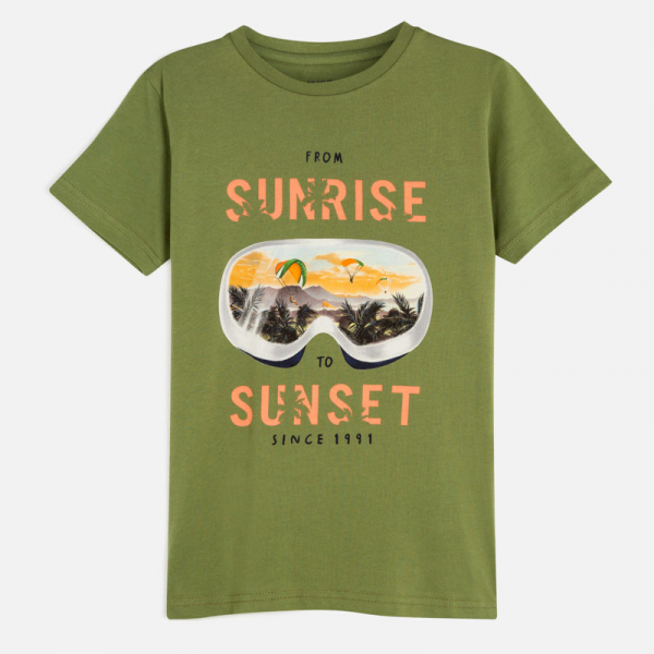 Camiseta manga corta chico "sunrise" jungla MAYORAL