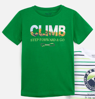 Camiseta manga corta chico "climb" berro MAYORAL