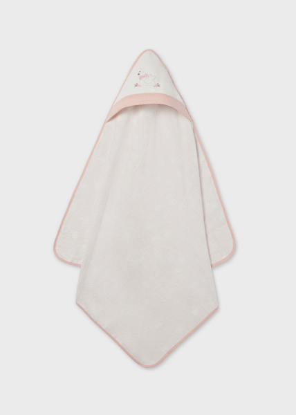Toalla capa de baño para bebé "cisnes" MAYORAL ref. 9225-034 rosa baby