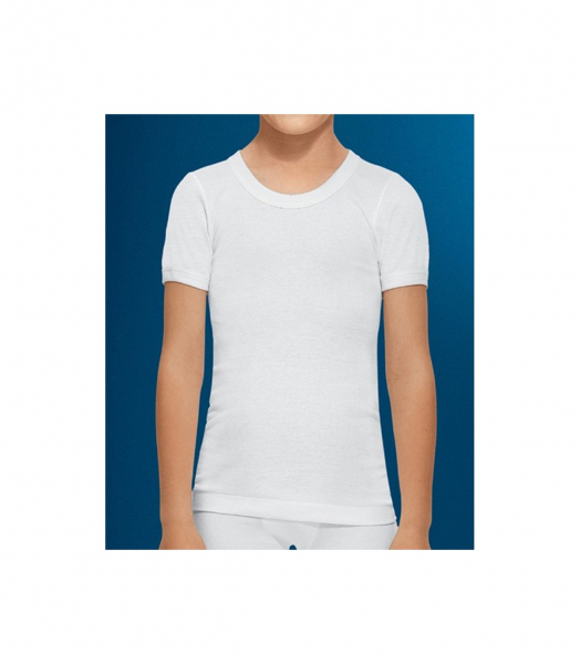 Camiseta interior manga corta niño algodón